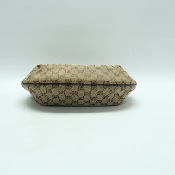 GUCCI Brown Cloth Shoulder Bag 615-041425 - Picture 4 of 12